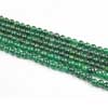 Natural Dark Emerald Green Smooth Jade Round Balls Beads Length is 14 Inches & Sizes from 7mm Approx. 